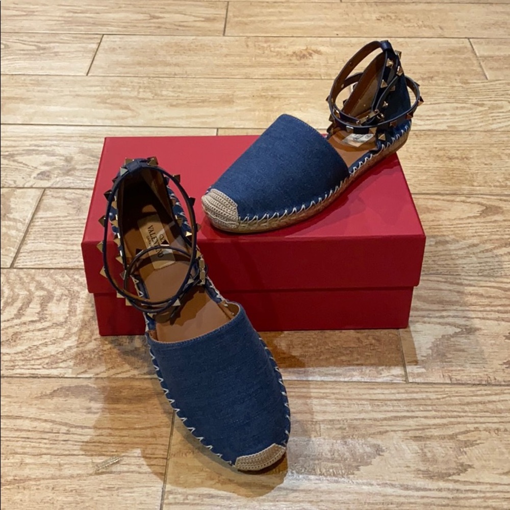 Denim Valentino Espadrille